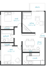Aviator Floor Plan at Aero Apartments, Washington, 98444