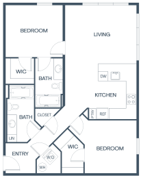 Two Bedroom Apartments at Baldwyn, Seattle Washington
