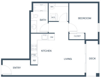 B6 Floor Plan at Baldwyn, Washington, 98125