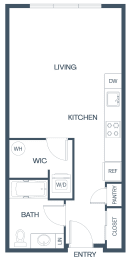 Studio Apartment at Baldwyn, Seattle, 98125