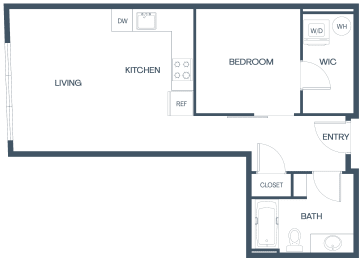 One Bedroom Apartment at Baldwyn, Seattle Washington