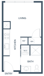 S2 Floor Plan at Baldwyn, Seattle, 98125