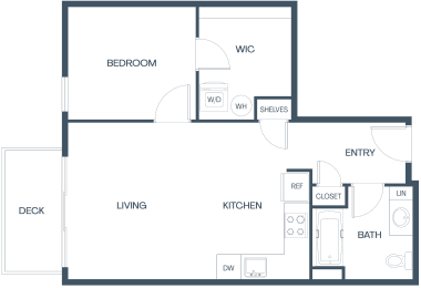 B2 Floor Plan at Baldwyn, Seattle