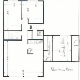  Floor Plan 2 x 1 Large A