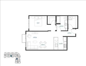Strolley Floor Plan at The Platform, Washington