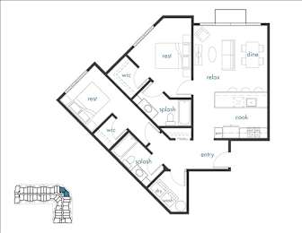 Quarry Floor Plan at The Platform, Kent, Washington