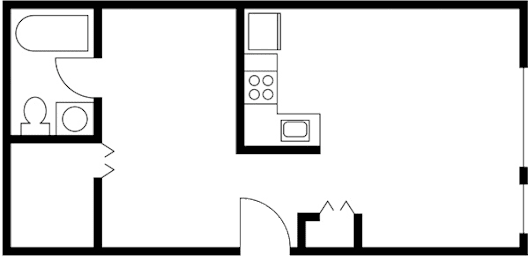 Studio 1 bath E at Ellis Court Apartments, Washington, 98121