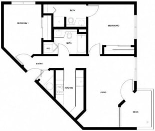  Floor Plan 2x2 Small