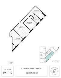  Floor Plan Two Bedroom (B2)