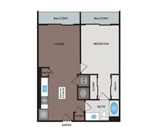Vinings Lofts and Apartments - Atlanta, GA - A1 Floor Plan
