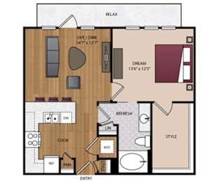 Stella Apartments | Dallas, TX | 11F3A Floor Plan