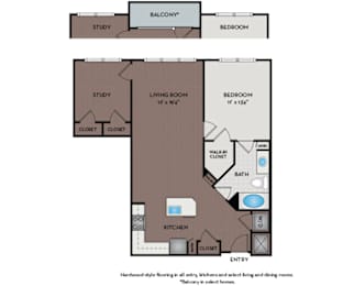 Mallory Square - Rockville, MD - 11S1B Floor Plan