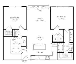 Dwell at McEwen - Franklin, TN - B5 Floor Plan