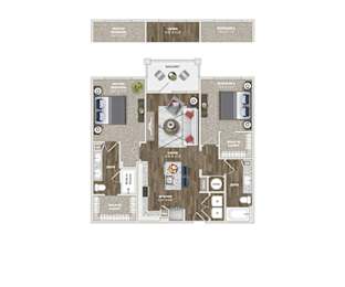 Briley Apartments - Matthews, NC - 22F1 Floor Plan
