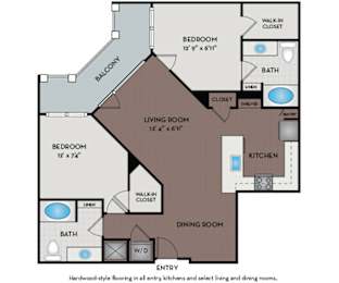 Mallory Square - Rockville, MD - 22F3B Floor Plan