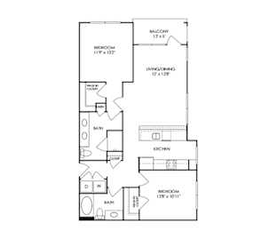 Dwell at McEwen - Franklin, TN - B9 Floor Plan