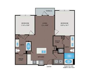 Larq Henderson Apartments | Dallas, TX | 22F1B Floor Plan