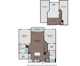Mallory Square | Rockville, MD | 22L1A Floor Plan 1105 SF