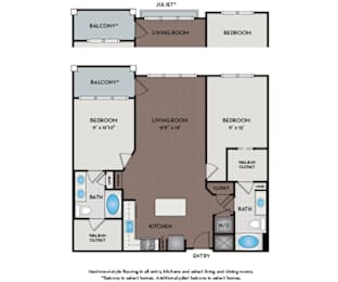 Mallory Square - Rockville, MD - 22F4B Floor Plan