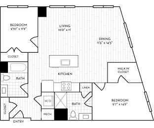 Velo Forest Hills - Boston, MA - B3 Floor Plan