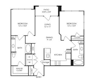 Dwell at McEwen - Franklin, TN - B7 Floor Plan
