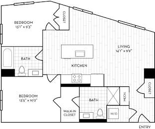 Velo Forest Hills - Boston, MA - B4 Floor Plan
