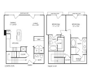 Dwell at McEwen - Franklin, TN - B12 Floor Plan