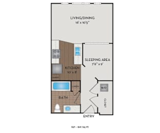 The Matisse - Portland, OR - The Bonnard floor plan
