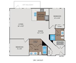 The Matisse - Portland, OR - The Signac floor plan