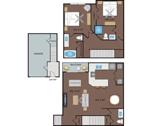 NoA on McNeil - Austin, TX - 22T2 Floor Plan