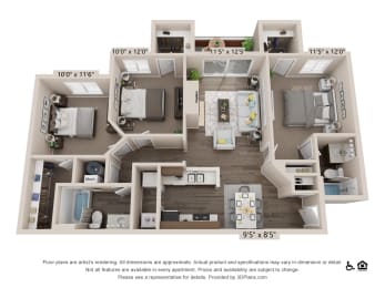  Floor Plan Mesa - 3x2