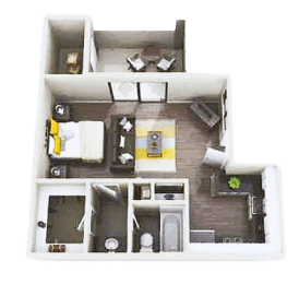 a floor plan of a house