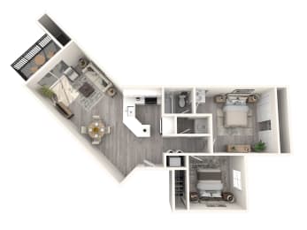 Newport Palms 2x1 D Floor Plan