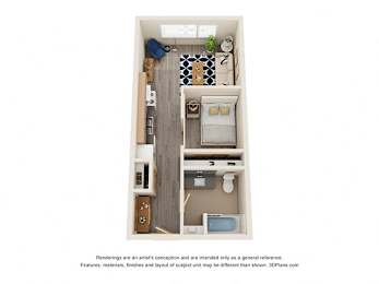 1 bed 1 bath at Cedar Crossing, Washington, 98115