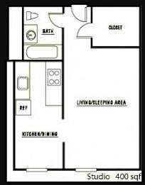 Studio 1 bath B at Cambridge Apartments, Seattle, WA