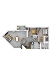 Ridgewood 2BR 2 BA