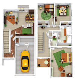 4 bedroom two bathroom floorplan with balcony at Deer Valley Apartments, Silvis, IL