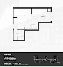 1Ci BF Floor Plan at The Woods at 180 Kanata Avenue, Kanata, ON, K2K 3L9