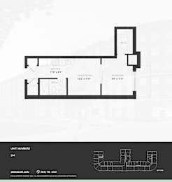 1H Floor Plan at The Woods at 180 Kanata Avenue, Kanata, ON