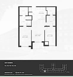2EC Floor Plan at The Woods at 180 Kanata Avenue, Kanata, Ontario