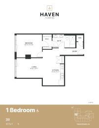 Floor Plan Haven 1B - BF