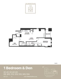 1La Floor Plan at 150 Marketplace, Ontario