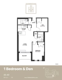 1Qa Floor Plan at 150 Marketplace, Ottawa, ON