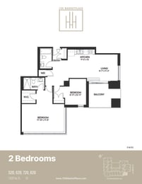2j Floor Plan at 150 Marketplace, Ottawa, ON, K2J 5R5