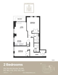2C Floor Plan at 150 Marketplace, Ottawa, Ontario