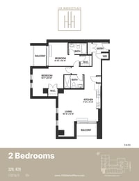 2Ea Floor Plan at 150 Marketplace, Ottawa, ON