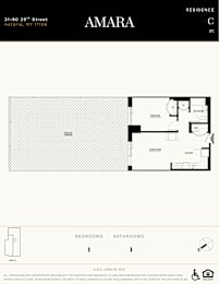 A floor plan for a residence at 31-90 29th Street, Astoria, NY 11106.