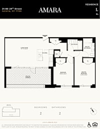 A floor plan for a residence at 31-90 29th Street in Astoria, NY.