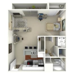 studio floorplan