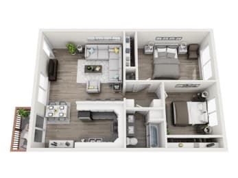 2x2 floorplan